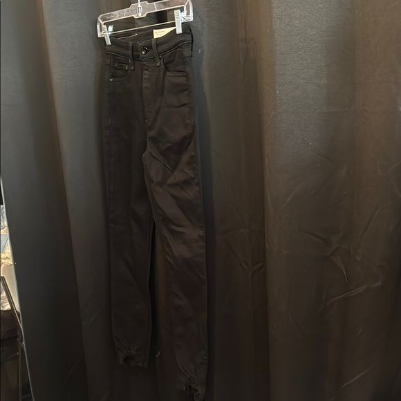 rag & bone Denim - Rag & Bone The Nina Black Denim Jeans size 24